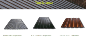 trapézlemez gyártás